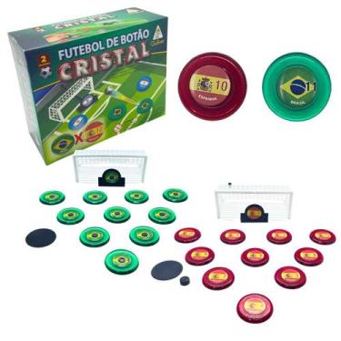 Imagem de Futebol Botão Cristal Seleções Brasil 2 Times Seleção Gulliver Brinque