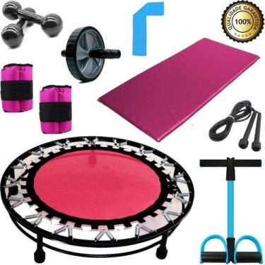 Imagem de Kit Mini Jump + Caneleira 5 Kg + Halter 3 Kg + Produtos Fit - Infinity