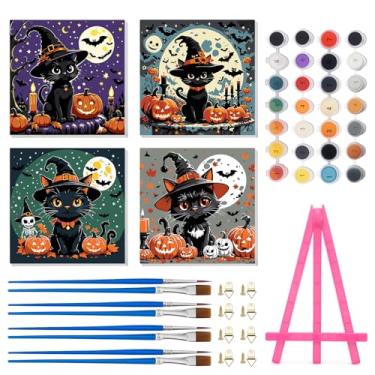 Imagem de Vodolo 4 peças de pintura de Halloween por números