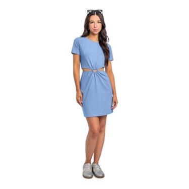 Imagem de Vestido com Fivela Juvenil Gloss, Azul, 12