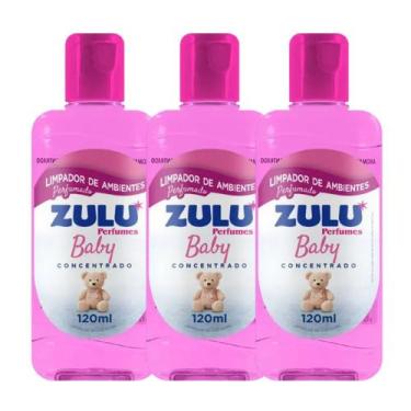 Imagem de Kit 3 Limpador Perfumado de Ambientes Concentrado Baby Zulu 120ml - Co