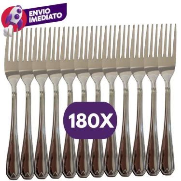 Imagem de Kit Garfo Refeição Mesa Jogo Aço Inox Premium Talher Cozinha Restauran
