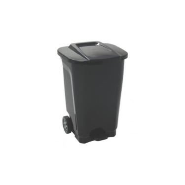Imagem de Lixeira T-Force 100L Com Rodas Preto Basic Tramontina 92815009