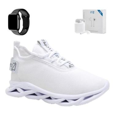 Imagem de Kit Tenis Esportivo Masculino + Smart Watch + Fone De Ouvido - Versitz