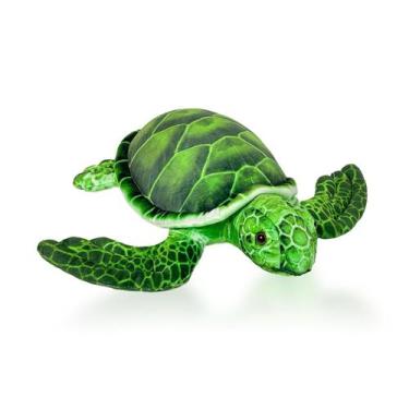 Imagem de Bicho de pelúcia JUSTQUNSEEN, tartaruga marinha realista, grande, 35 c