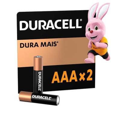 Imagem de Duracell Pilhas Alcalinas AAA Palito Pack 2 Unidades – Dura Mais – Ideal para Controles Remotos Brinquedos e Lanternas
