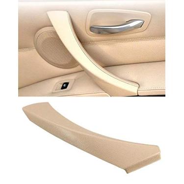 Imagem de Capa de maçaneta de porta para BMW Série 3, puxador de porta interna, alça de puxar, capa do lado do motorista, suporte de apoio de braço da porta dianteira esquerda para BMW E90 E91 328i 330i 335i 316d 316i 318i 320d 323i 325i (direita, tampa externa)