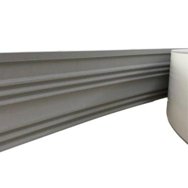 Imagem de Moldura Rodameio Eva Autocolante Flexível Terr 10cmx8mm Cinza - 10 Metros