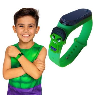 Imagem de relógio infantil menino e menina digital para criança a prova de água 