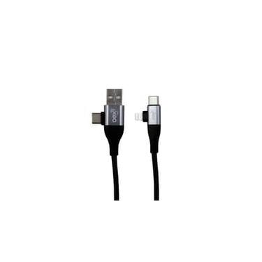Imagem de Cabo OEX CE304 4 Em 1, Type-c e USB, Type-c e Lightning, Preto - 500095 
