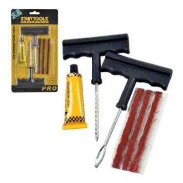 Imagem de Kit Reparo Pneus Carro Caminhonete Bike Com Ferramenta - Zein