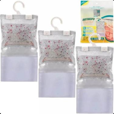 Imagem de 2X Kit 3 Desumidificador Antimofo Armários Dry Closet Anti M