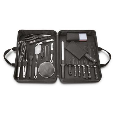 Imagem de Kit Para Chefs Tramontina Em Aço Inox Cabo De Policarbonato Com Maleta 20pçs 24099027