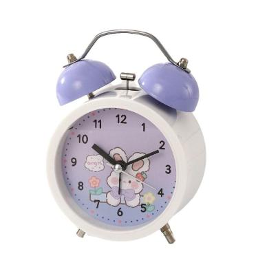 Imagem de Despertador Cartoon Twin Bell Silent Movement Cute Bun