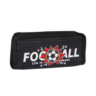 Imagem de Estojo de lápis Football de grande capacidade em tecido Oxford