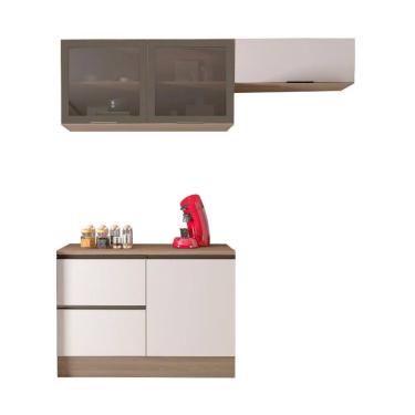 Imagem de Armario de Cozinha Etna com 4 Portas 3 Gavetas e Rodapé