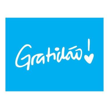 Imagem de Stencil Tamako Gratidão - 15X20Cm - Ref A2265