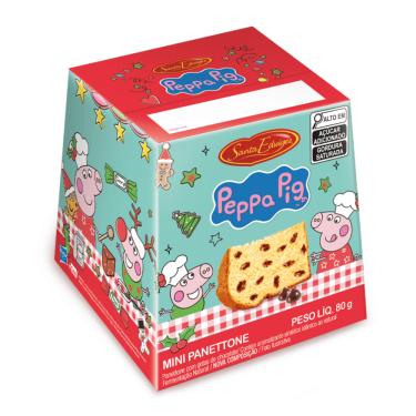 Imagem de Mini Panettone Chocolate Santa Edwiges 80g Edição Peppa Pig