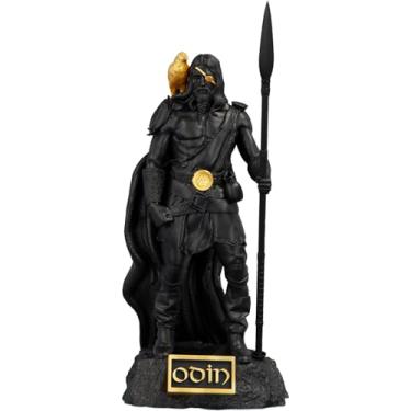 Imagem de Estátua Imagem Odin Mitologia Nórdica - Versão 5 (Cor Aurum Noctis)