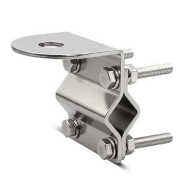 Imagem de Anina Groove CB Suporte de antena de rádio para SO239 Stud 3/8-24 roscas de aço inoxidável para espelho de caminhão (serve para tubo de 13-30 mm), semicaminhão, jipe, veículos off-road