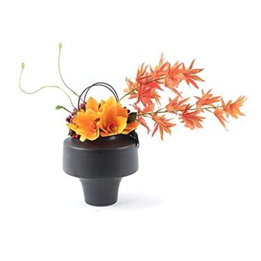 Imagem de LMJYU Flores artificiais arranjo floral artificial em vaso, flores falsas e bagas com haste de plástico artificial