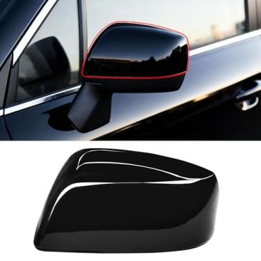 Imagem de Yumzeco 1 peça compatível com Subaru Side Mirror Cover Forester 2014-2018/Outback Impreza 2012-2014/Crosstrek Legacy 2013-2014, lado do motorista para Subaru Mirror Cap W/O Light Clip-on