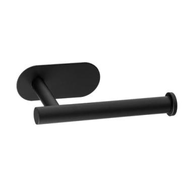 Imagem de Porta Papel Higienico Inox，à Prova de Umidade e Resistente à CorrosãO，FáCil de Instalar，Adequado para Casas de Banho e Cozinhas(Preto,2pcs)