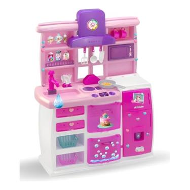 Imagem de Cozinha Infantil Super Master Magic com Torneira que Sai Água – Brinquedo Educativo com Acessórios - Magic Toys