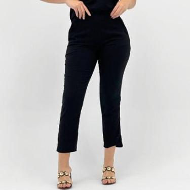Imagem de Calça Cativa Reta Tecido Feminina-Feminino