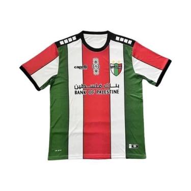 Imagem de Camisa De Futebol Com Estampa Da Bandeira Da Palestina, Gola Redonda, 