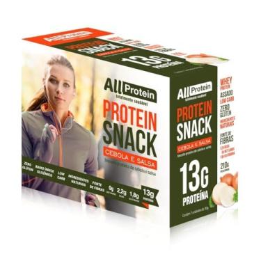 Imagem de 1 Caixa de Protein Snack Cebola e Salsa All Protein 7 unidades de 30g - 210g