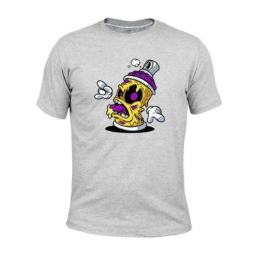 Imagem de Camiseta Plus Size T-Shirt Malha 30.1 Estampada Spray Bravo, Cinza, G1