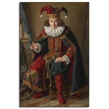 Imagem de Jester Poster Retrato Impressão em Tela Arte de Parede Histórica Para Casa 1 Painéis Decorações Noframed 30.5 cm x 20.3 cm
