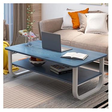 Imagem de Mesa central mesa de centro moderna sala de estar mesa de centro mesa lateral simples pequeno apartamento mesa de café casa pequena mesa de chá mesa de quarto (B)