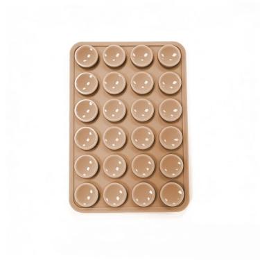 Imagem de Suporte de telefone com sucção dupla face de silicone, aderência adesiva removível, acessório de selfie e vídeo com as mãos livres, suporte de sucção de telefone TikTok tendência para iPhone e Android