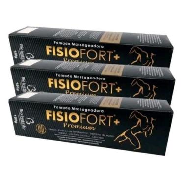 Imagem de Pomada Preta 150g Premium Original Fisiofort Alívio Rápido Para Dores 