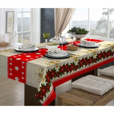 Imagem de Toalha Mesa Quadrada 1,40M X1,40M Estampa Natalina 3