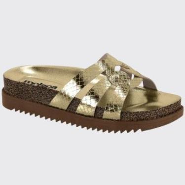 Imagem de Sandália Slide Feminina Flatform Tiras Cruzadas Moleca 5500.116.30839-Feminino