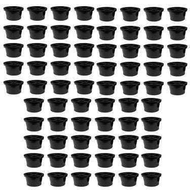 Imagem de 50  Pés Sapata Para Móveis Plástico Preto 2cm - Sofá, Puffs