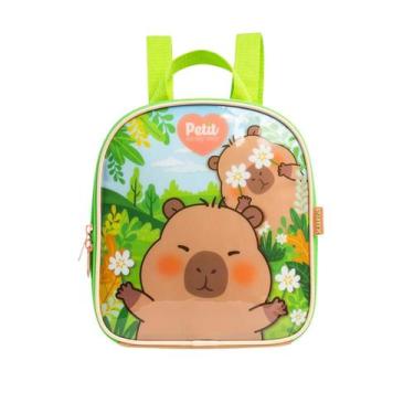 Imagem de Lancheira Escolar Térmica Capivara Brownie Petit Meninas - Xeryus, Mar