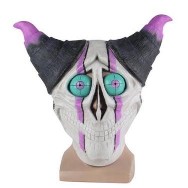 Imagem de Capacete de jogo Cosplay Mask Cos Skull Horns Horror Smile - Yiweisai