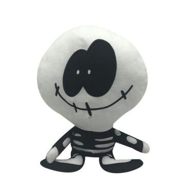 Imagem de Boneca de pelúcia Fridays Nights Anime White Skull 20 cm - Yiweisai