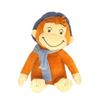 Imagem de Boneca de pelúcia Curious Monkeys George 30cm Anime - yiweisai