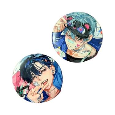 Imagem de Conjunto De Broches Anime Alien Stage 2 Peças Em Lata, Pins De Desenho