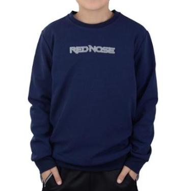 Imagem de Blusa Juvenil Masculina Red Nose Moletom Marinho - 9710073-Masculino