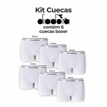 Imagem de Kit 6 Cuecas Boxer Diadora Sem Costura - Masculino 