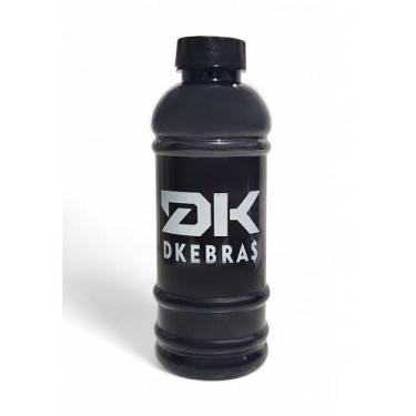 Imagem de Garrafa Galão de Água 500ml Dk Dkebras Treino Fitness Rosca, Preto