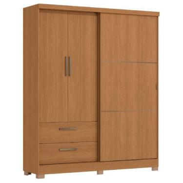 Imagem de Guarda-Roupa Kappesberg 3 Portas 2 Gavetas C533, Canela