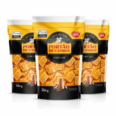 Imagem de Kit 3 Doce de Leite c/ Café PORTÃO DO CAMBUÍ Pouch 200g