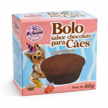 Imagem de Petisco Bolo para Cães Pet Pâtisserie Chocolate 60g - PET PATTISSERIE